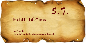 Seidl Tímea névjegykártya